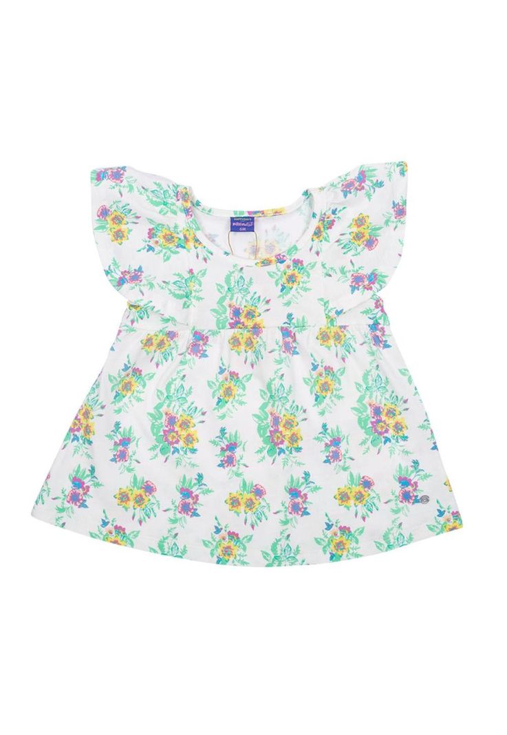 Vestido Bebe Nina Blanco Pillin
