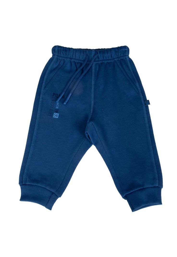 Pantalón Buzo Bebe  Azul Pillin ( PVB514-25AZU )-0
