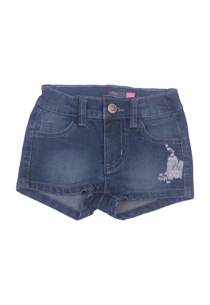 Short Bebe Niña Azul Pillin-0