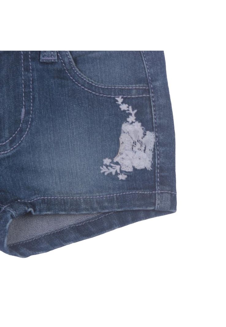 Short Bebe Niña Azul Pillin-1
