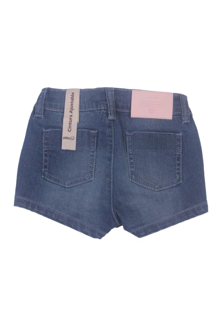 Short Bebe Niña Azul Pillin-3