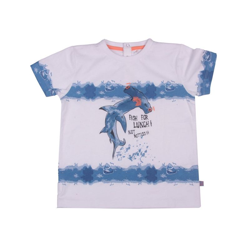 Polera Bebe Nino Blanco Pillin