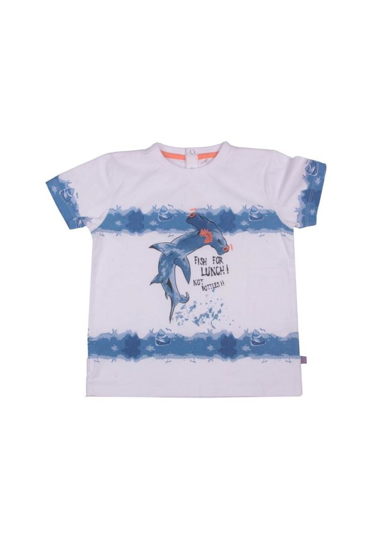 Polera Bebe Niño Blanco Pillin-0