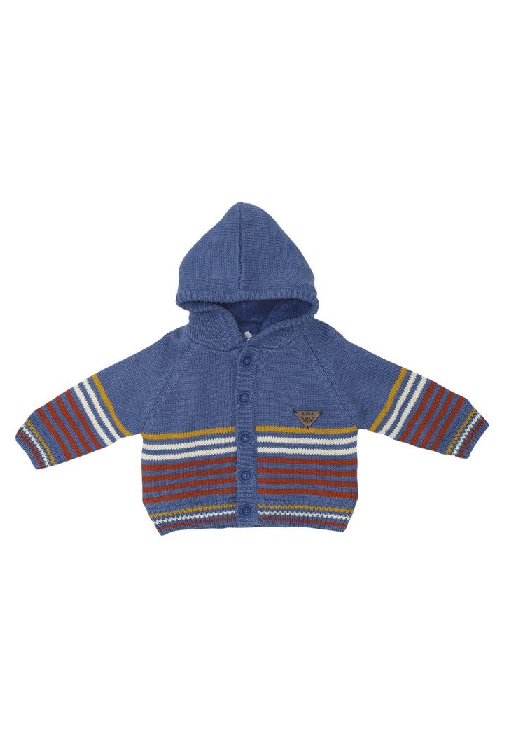 Chaleco con Capucha Bebé Niño Azul Pillin-0
