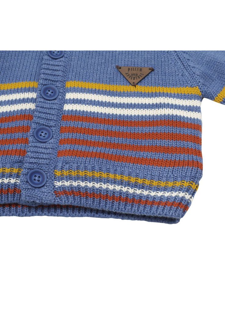 Chaleco con Capucha Bebé Niño Azul Pillin-3