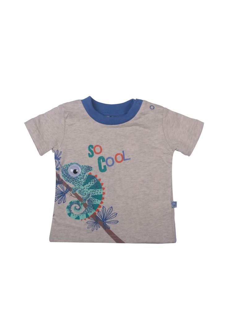 Polera Bebe Niño Gris claro Pillin-0