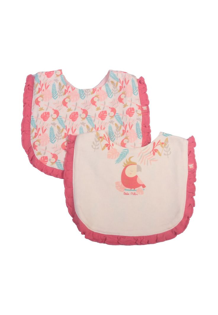 Set 2 Pzas Babero Niña Multicolor Pillín-1