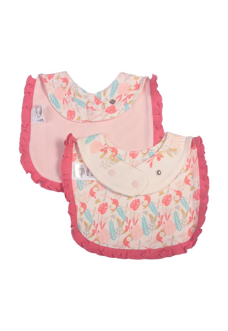 Set 2 Pzas Babero Niña Multicolor Pillín-2