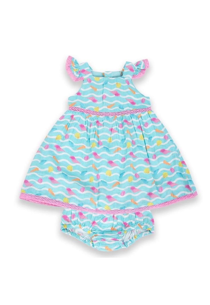 Vestido Bebé Niña Celeste Pillin-0