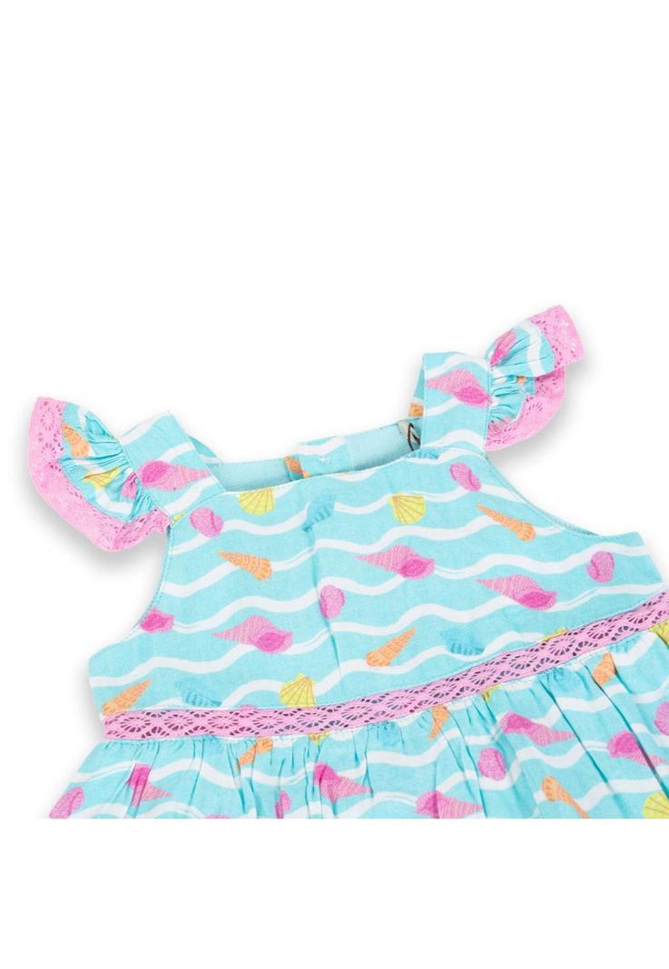 Vestido Bebé Niña Celeste Pillin-1