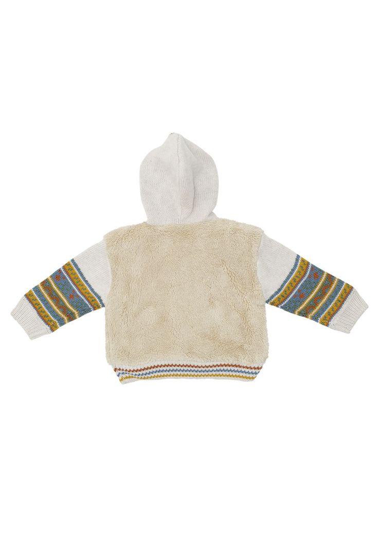 Chaleco C/Capucha Bebé Niño Crudo Pillin-2