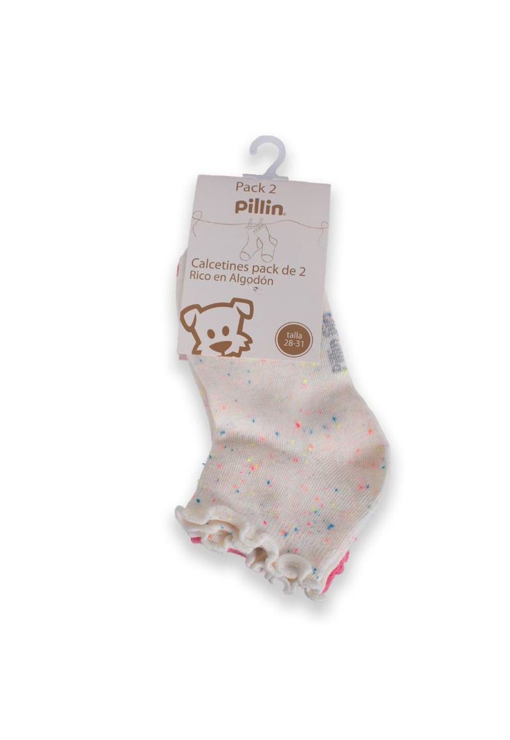 Calcetin Nina Multicolor Pillin 32