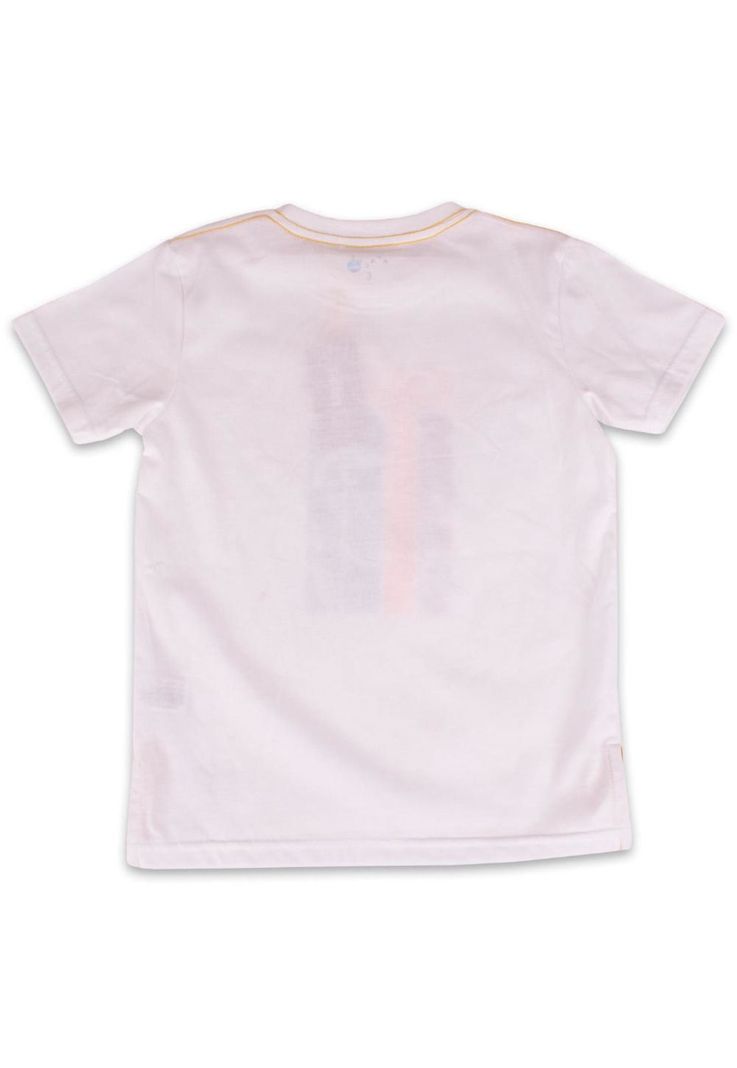 Polera Manga Corta Niño Blanco Pillin-3