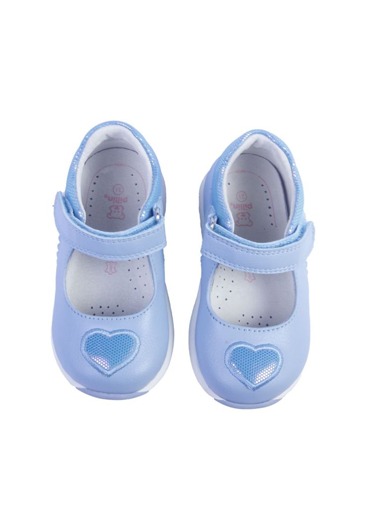 Zapato Clasico Bebe Niña Celeste Pillin-1