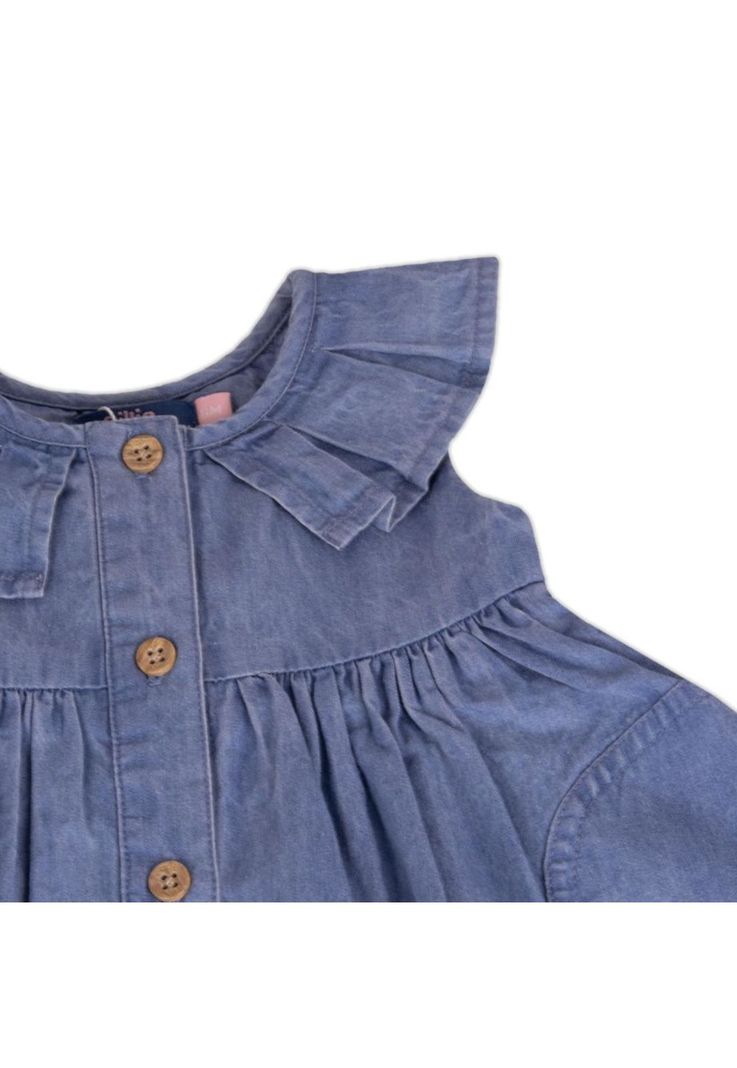 Vestido con Calzón Bebe Niña Celeste Pillin-1