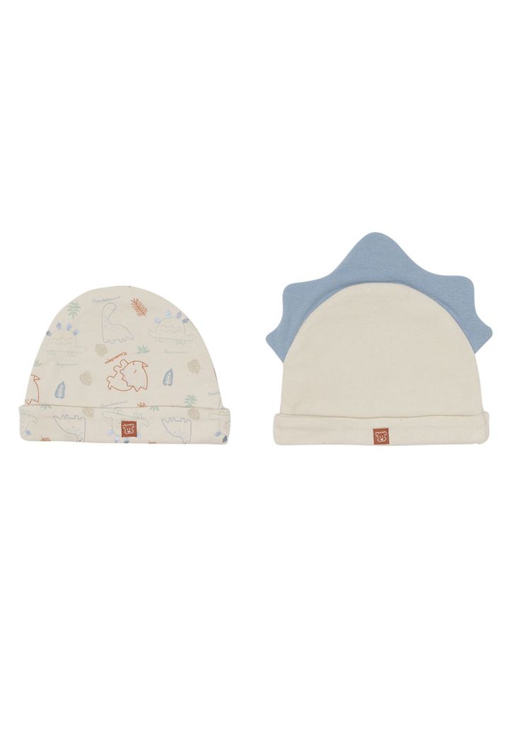 Pack 2 Pcs Gorro Bebé Niño Estampado Multicolor Pillín-2