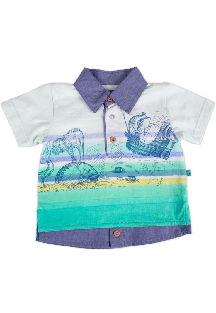 Polera Bebe Nino Agua Pillin