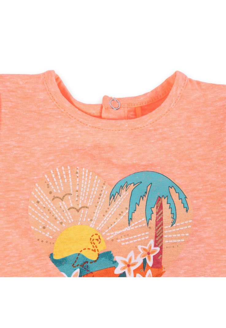 Polera Bebé Niña Naranja Pillin-2