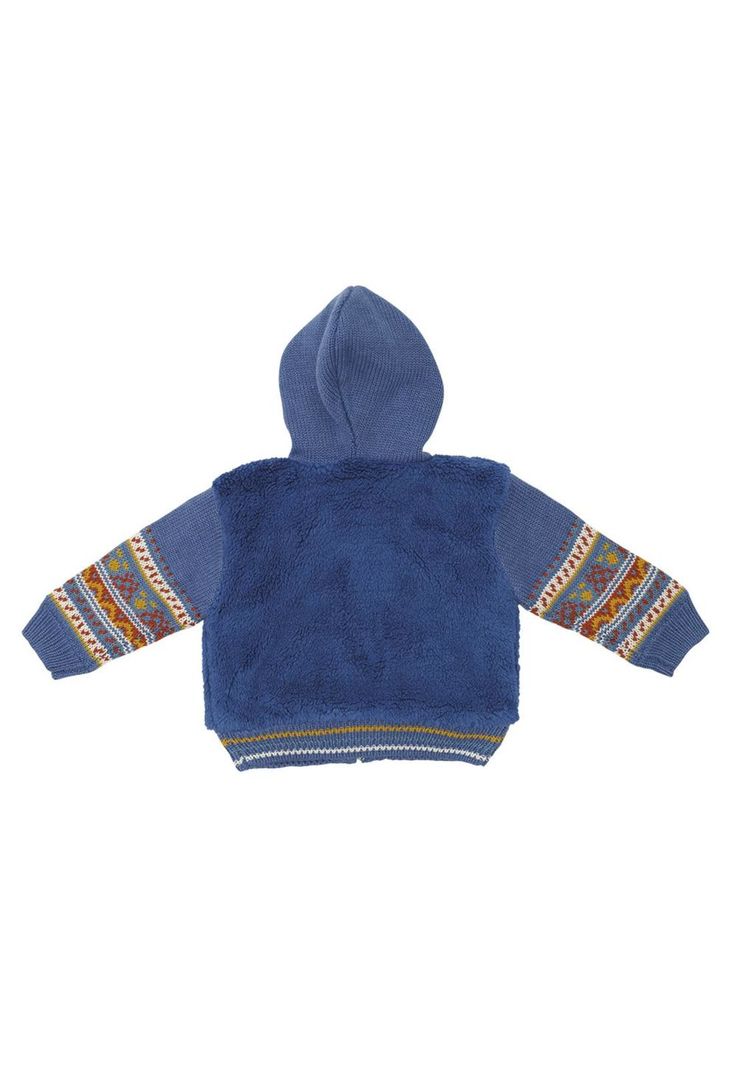Chaleco C/Capucha Bebé Niño Azul Pillin-2