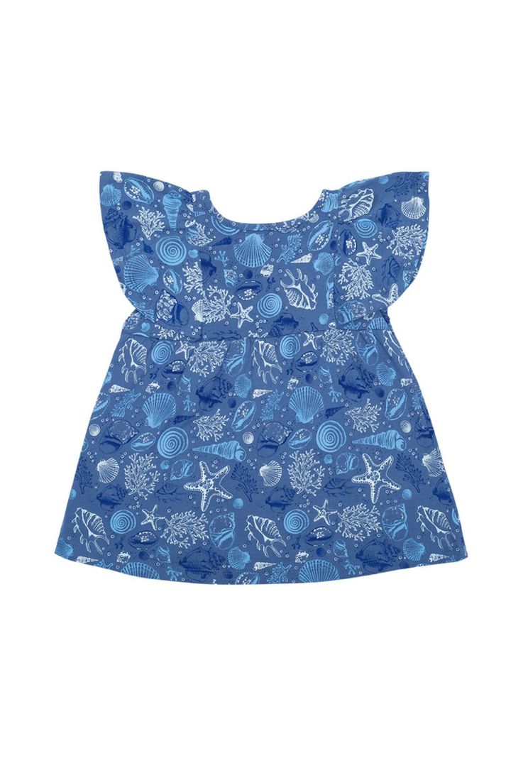 Vestido Bebé Niña Azul Pillín-1