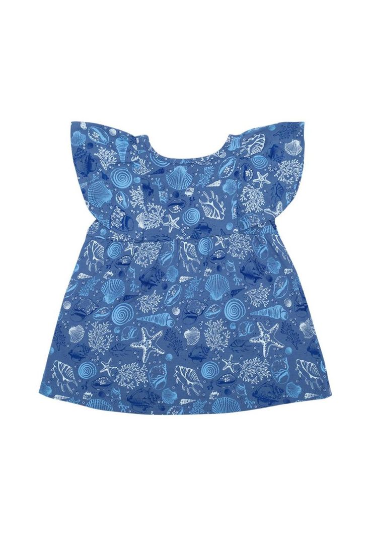 Vestido Bebé Niña Azul Pillín-1