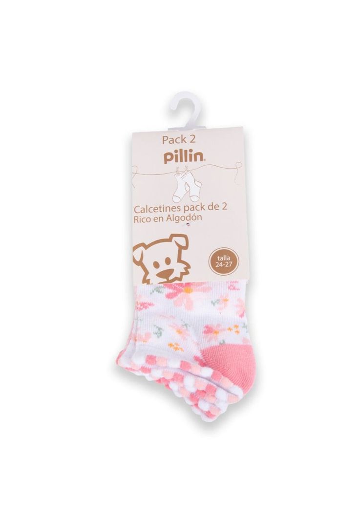 Calcetin Bebe Nina Multicolor Pillin