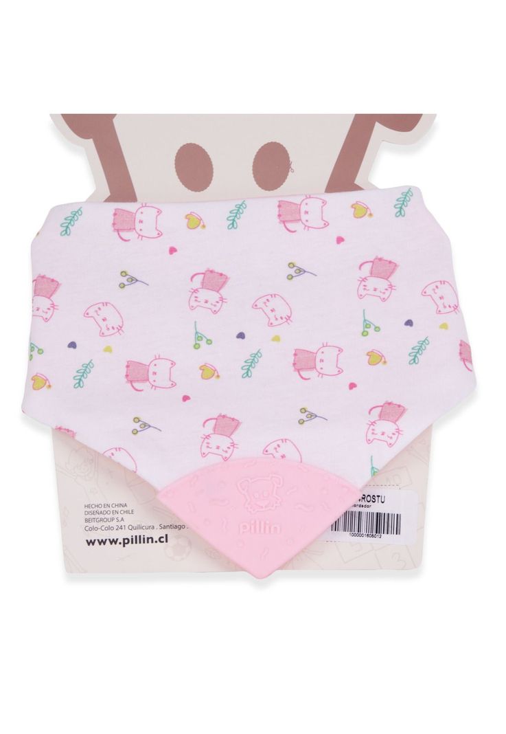 Babero Unisex Rosado Pillin-0