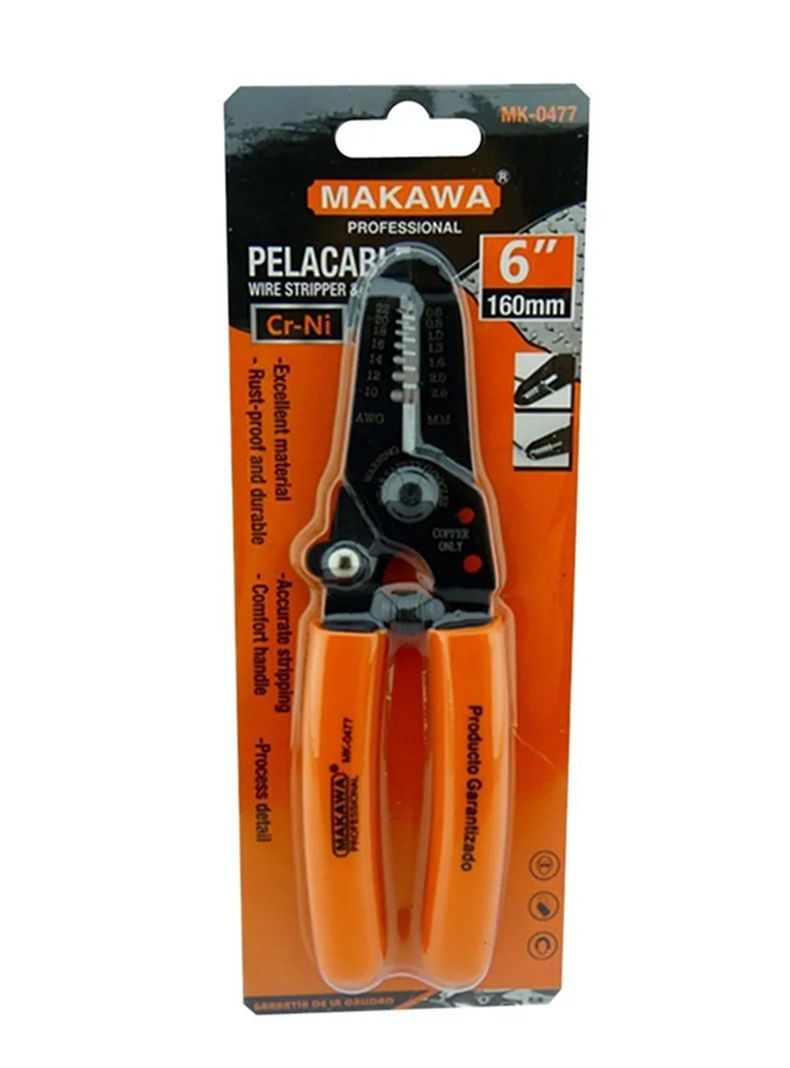 Alicate Pelacable 6 Pulgadas Makawa Mk0477-2
