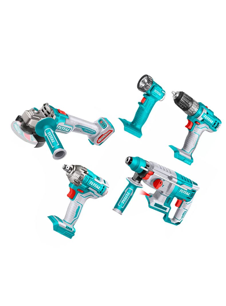 Kit Herramientas Inalámbricas 20v 6 Pcs+ 2 Bat+ Carg Total-2