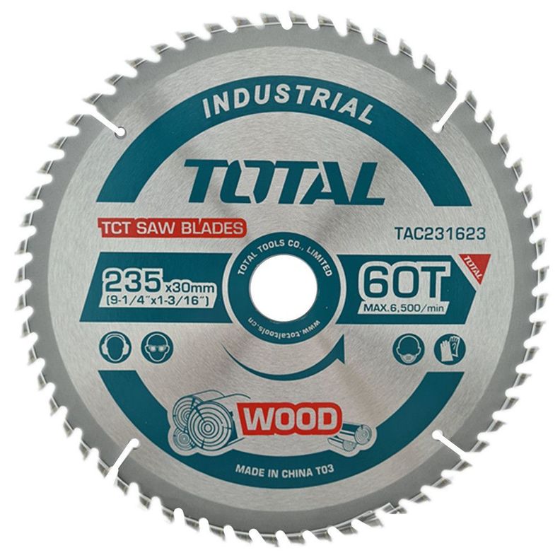 Disco Corte Sierra 9 1/4 235mm 60 Dientes Total-0