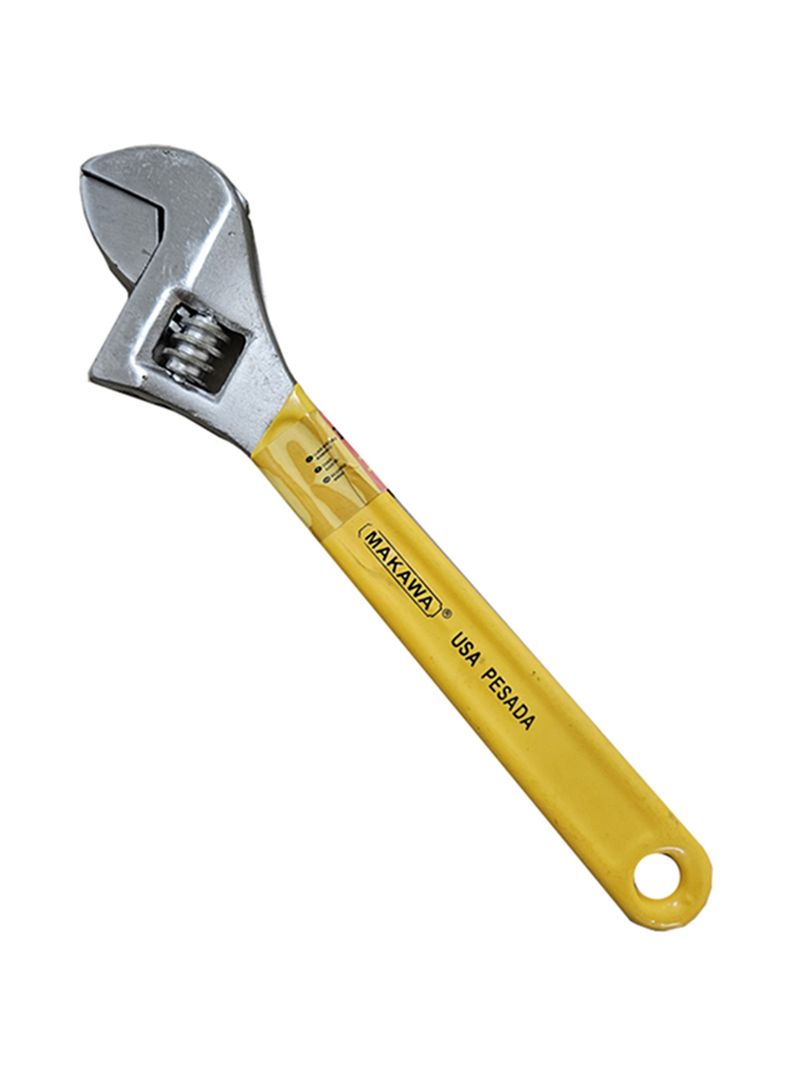 Llave Francesa Ajustable 18 Pulgadas Makawa Mk0308 Amarillo