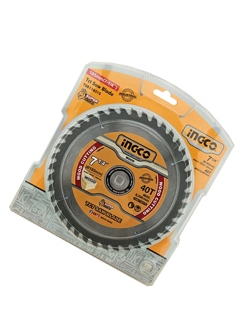 Disco De Sierra Circular 7 1/4 Pulgadas 40 Dientes Ingco-2