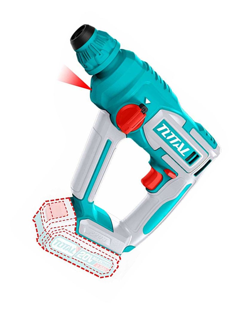 Rotomartillo Inalámbrico 20v Sds Plus Total Trhli20168-1