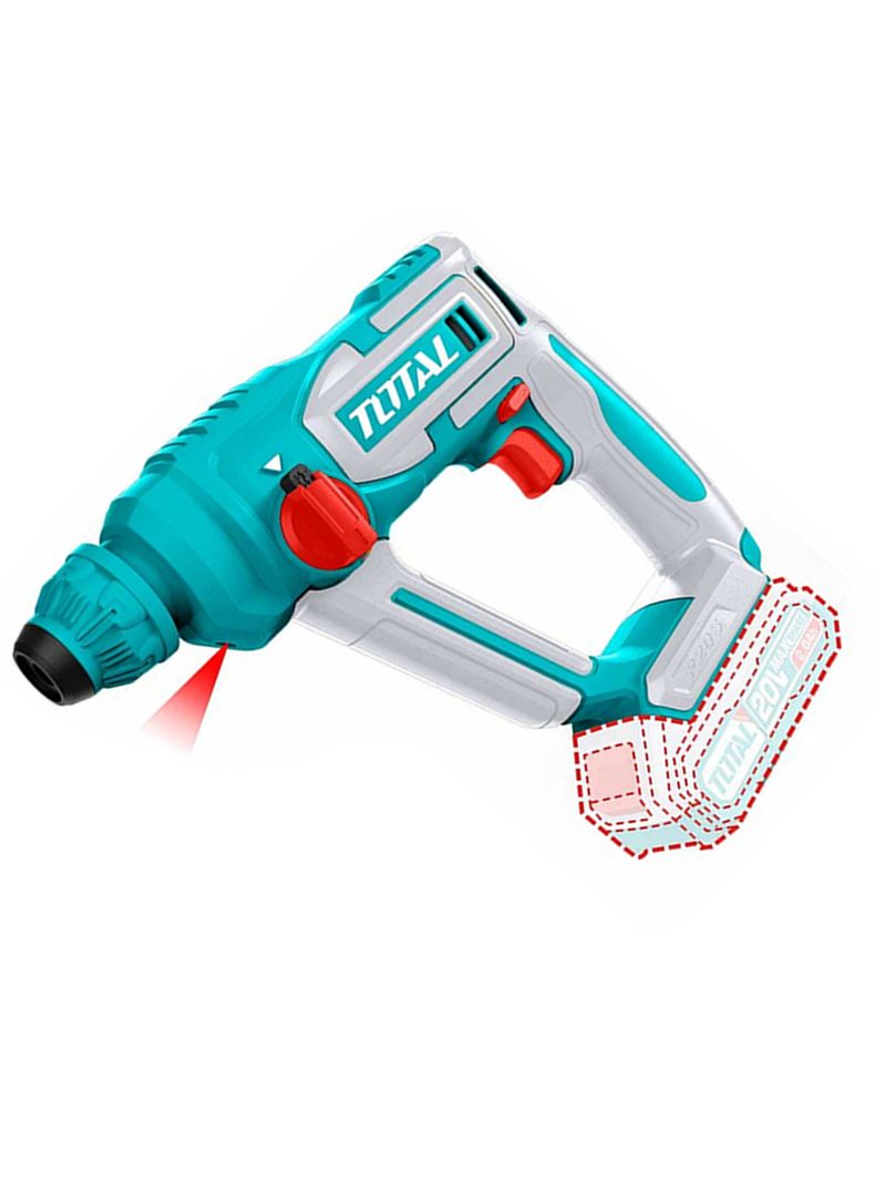Rotomartillo Inalámbrico 20v Sds Plus Total Trhli20168-2