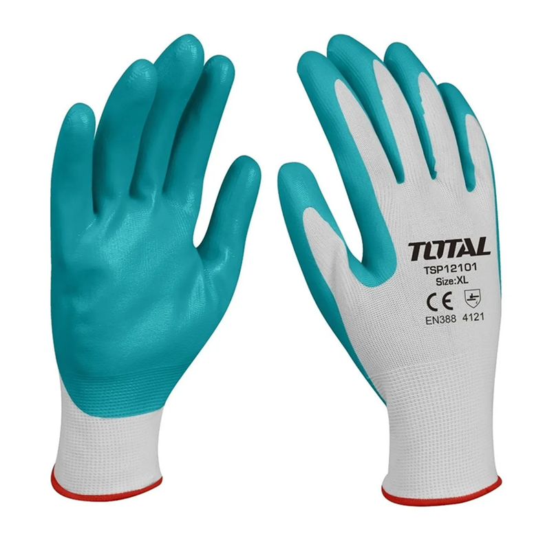 Pack12 Par Guante Seguridad Palma Nitrilo Xl Total-0