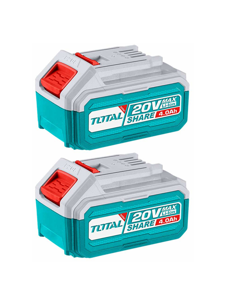 Kit 2 Baterias De Litio-ion 20v 4ah Total Tosli240312-1