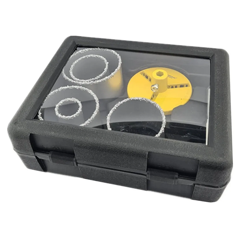 Set Broca Sierra Copa Diamantada 7 Pieza Crownman-1