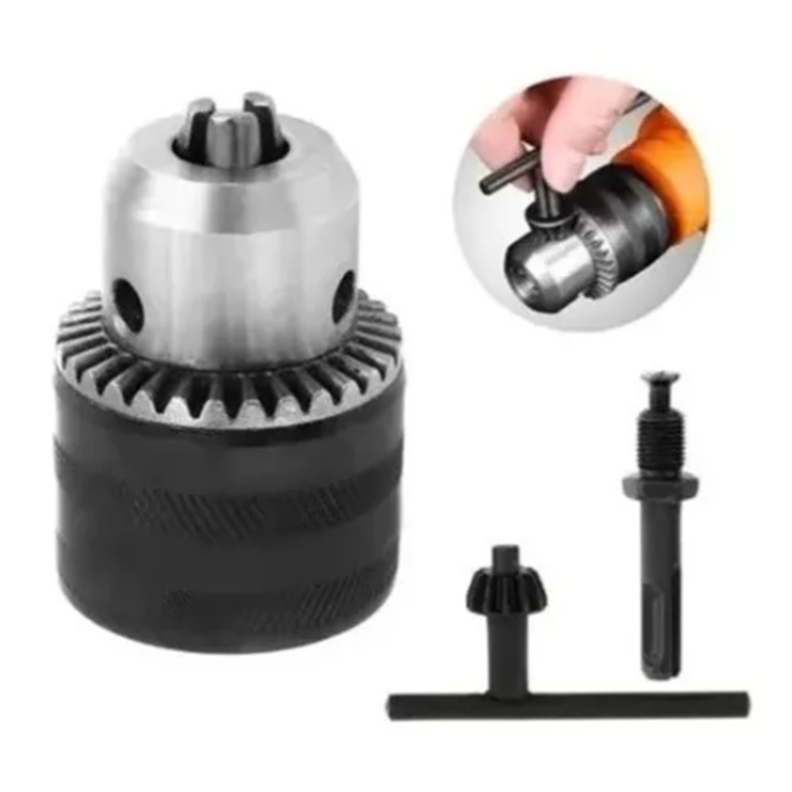 Mandril Taladro 13mm + Llave 1/2 Adaptador Taladro-1