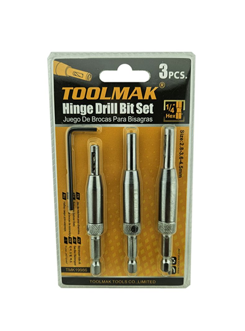 Brocas Autocentrantes Centradoras Rieles Bisagras 3 Pcs Tmk-0