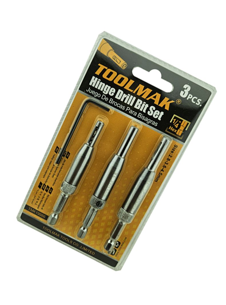 Brocas Autocentrantes Centradoras Rieles Bisagras 3 Pcs Tmk-2