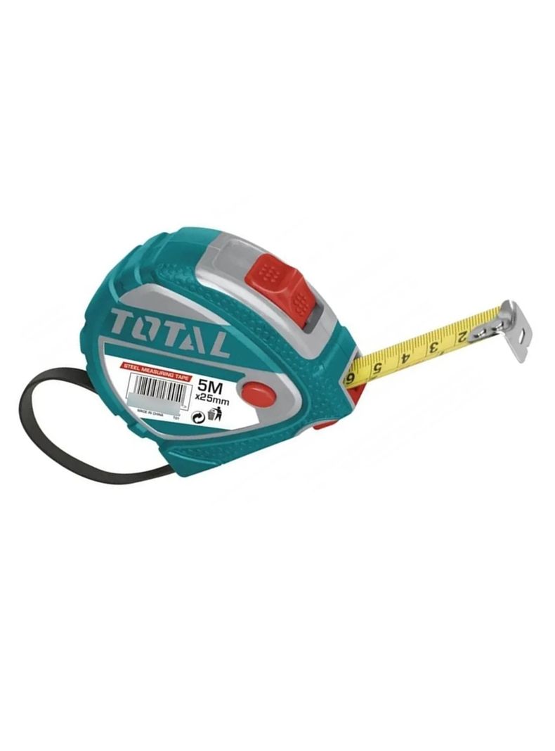 Cinta Huincha De Medir Metrica 5mts De Acero Total-1