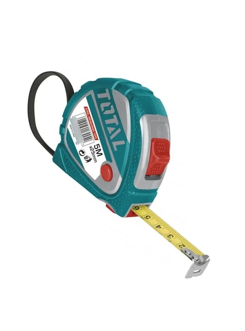 Cinta Huincha De Medir Metrica 5mts De Acero Total-2