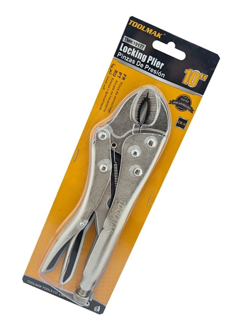 Alicate Caiman Presion Boca Curva 10 Pulgadas Tmk-1
