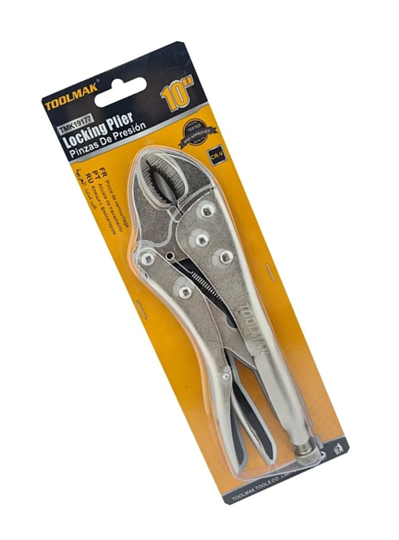 Alicate Caiman Presion Boca Curva 10 Pulgadas Tmk-2