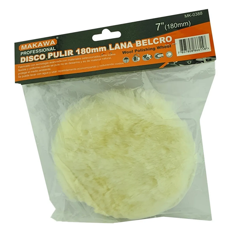 Disco Para Pulir 180mm 7 Pulgada Lana Mk0388-1