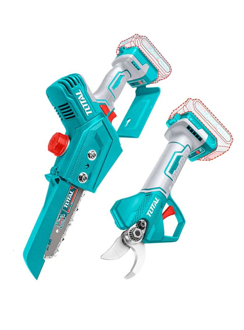 Kit Motosierra+ Tijera De Podar Jardin 20v Total Tosli240306-2