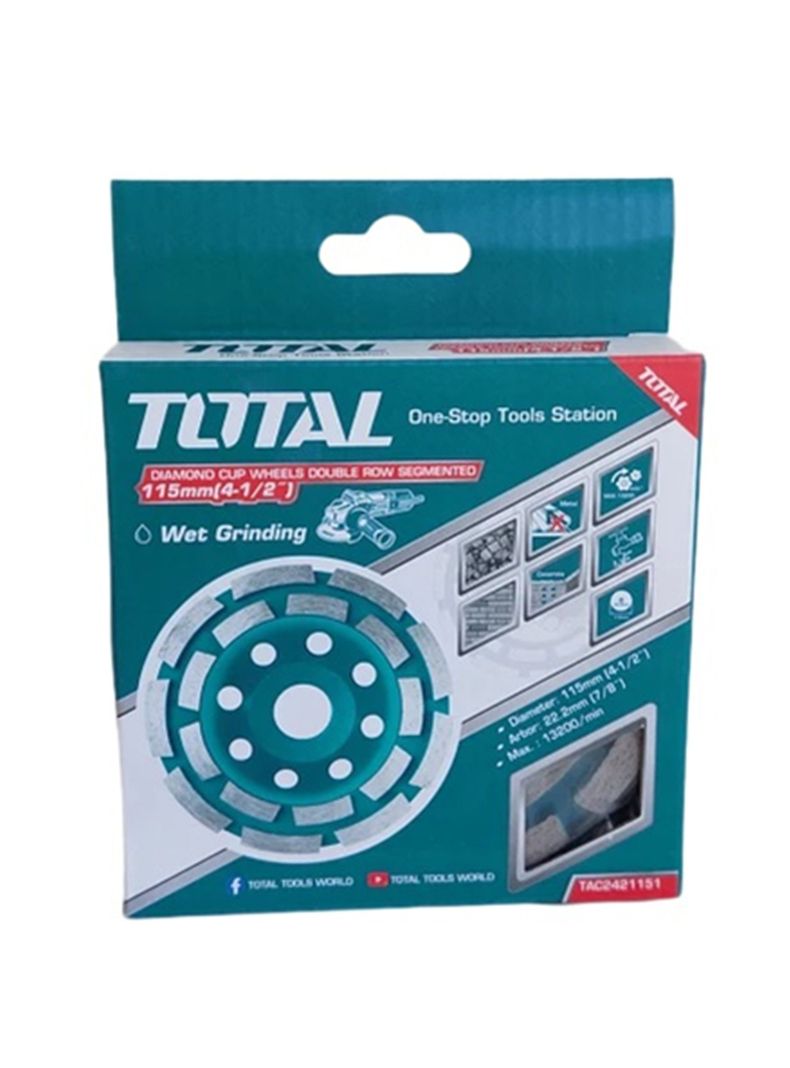 Disco Copa Diamantado Turbo 115mm Segmento Total-1