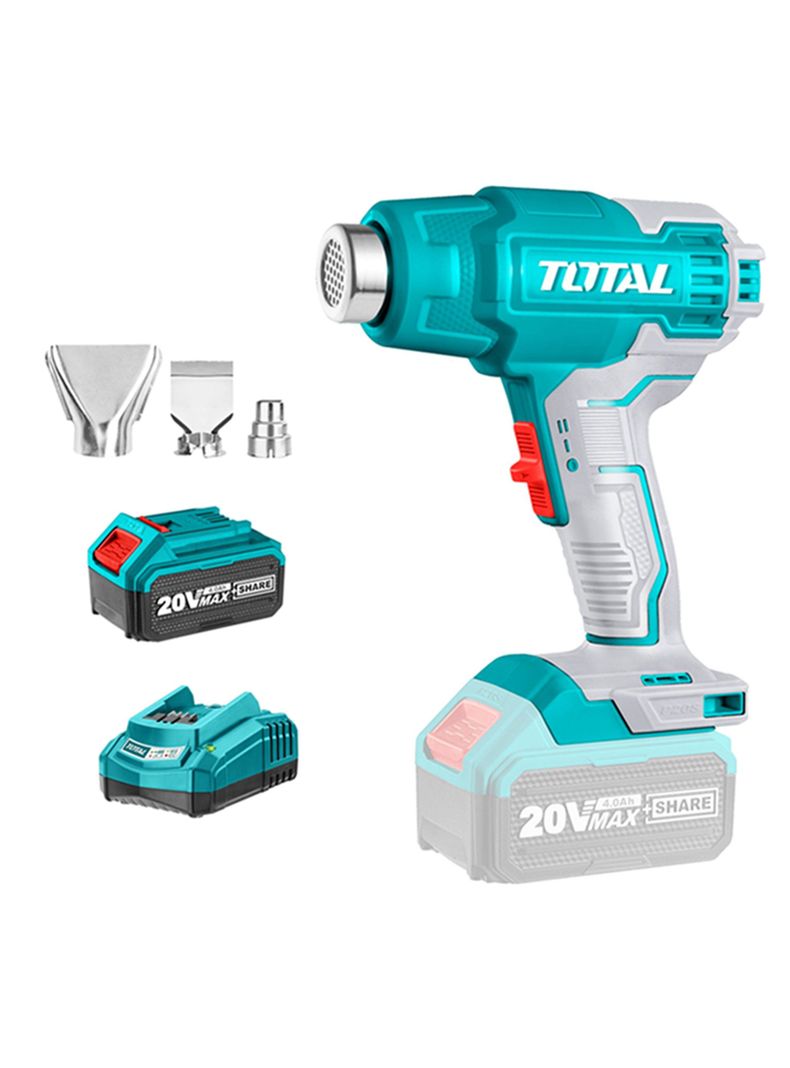 Pistola De Calor Inalámbrica 20v Bat+ Carg Total Tbli2002-0