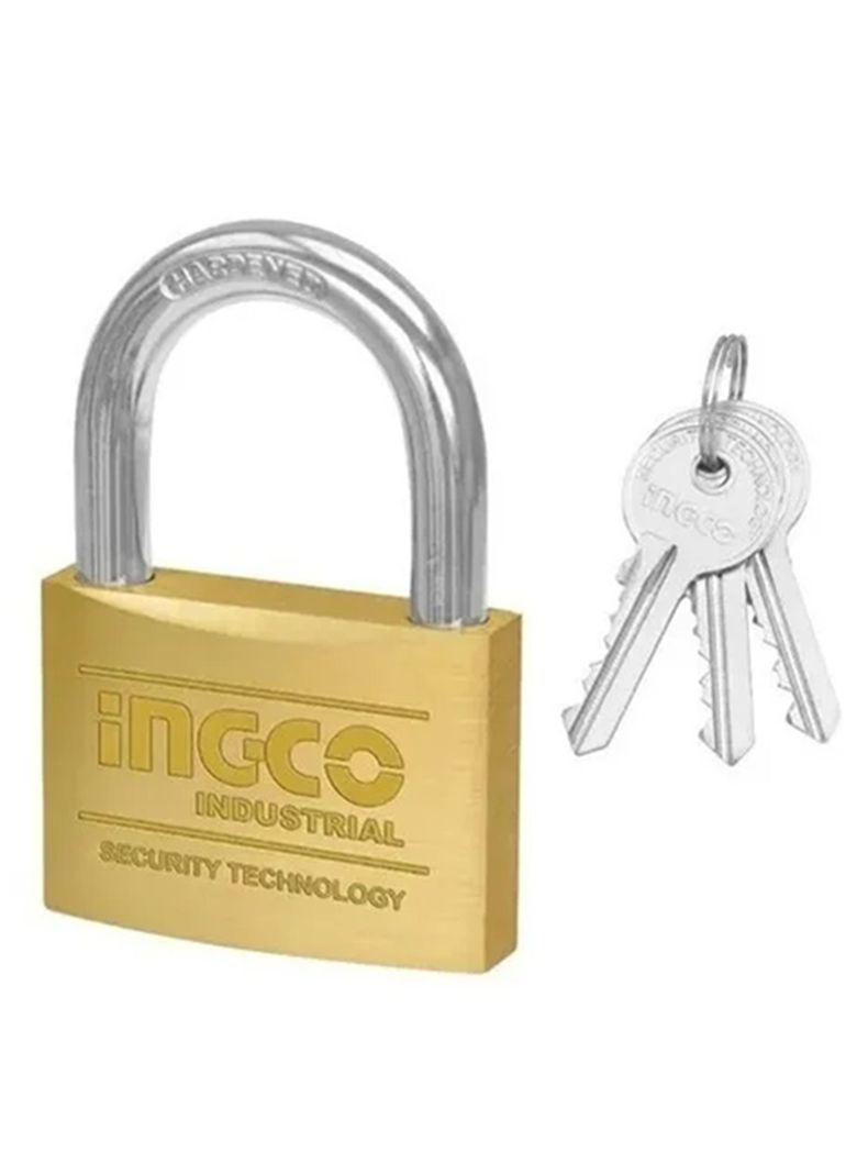Candado Seguridad De Bronce 50mm Ingco Dbpl0502-0