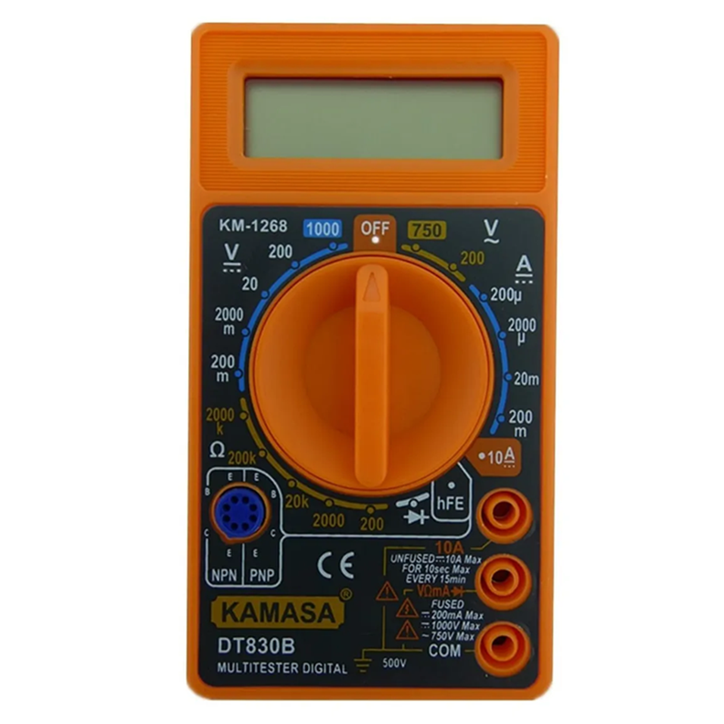 Multimetro Multitester Digital Kamasa Km1268-0